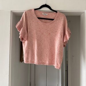Madewell Ruffle-Sleeve Sweater Tee